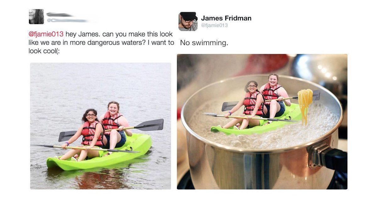 Minta Tolong Diedit Begini, Hasilnya Malah Begitu. Jangan Pernah Kirim Foto ke James Fridman!