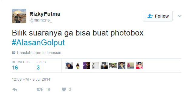 Anak zaman sekarang ke TPS cuma selfie