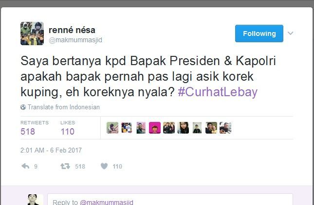 Netizen Ikut-ikutan SBY Curhat ke Presiden dan Kapolri, Tapi Pertanyaannya Kagak Ada yang Waras