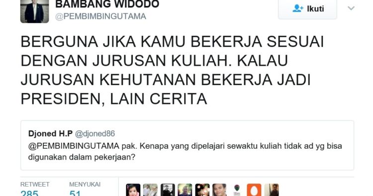 Ini Akun @PEMBIMBINGUTAMA Beneran Dosen Pembimbing yang Punya? Twit-Twitnya Bijak Tapi Sungguh Kocak