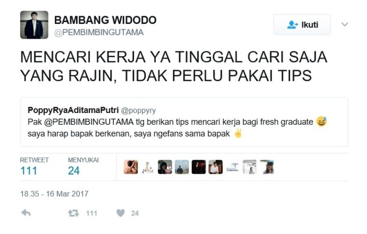 Ini Akun @PEMBIMBINGUTAMA Beneran Dosen Pembimbing yang Punya? Twit-Twitnya Bijak Tapi Sungguh Kocak