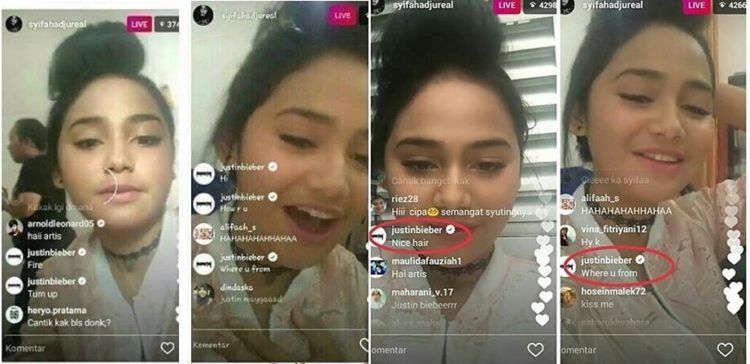 Ini Dia Artis Indonesia yang Live Instagramnya Dikepoin Sama Justin Bieber, Jadi Grogi Sih Pasti