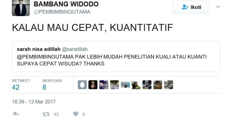 Ini Akun @PEMBIMBINGUTAMA Beneran Dosen Pembimbing yang Punya? Twit-Twitnya Bijak Tapi Sungguh Kocak