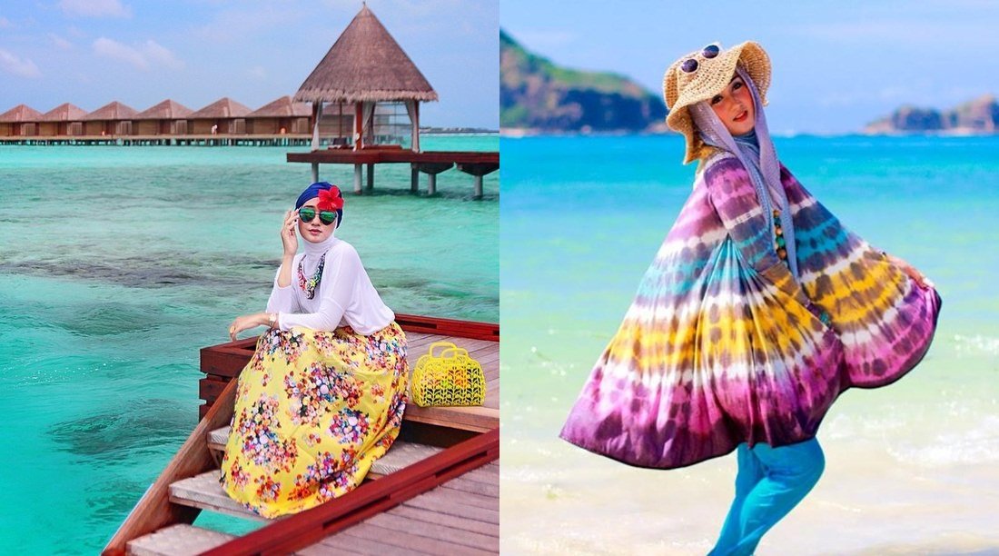 7 Style Baju Berhijab untuk Piknik ke Pantai