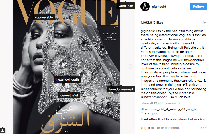 Gigi Hadid Tampil Beda di Vogue Arabia. Biasanya Seksi, Sekarang Berhijab