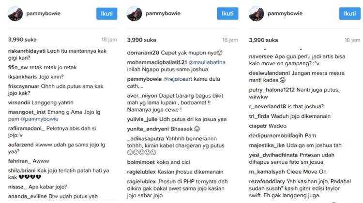 Dikasihani Netizen Karena Pamela Bowie Sudah Gandeng Pacar Baru, Begini Nih Kerennya Reaksi Joshua!