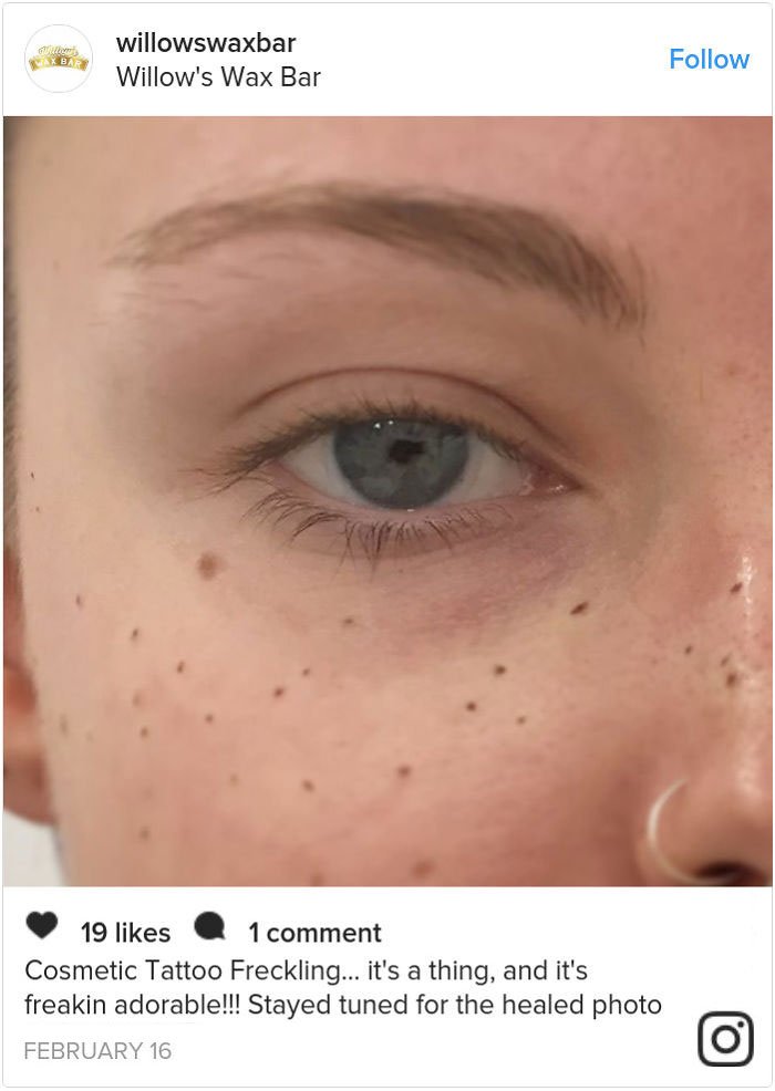 12 Potret Trend Tato Freckles. Makin Banyak Fleknya, Makin Cantik Kelihatannya. Ada-ada Saja!