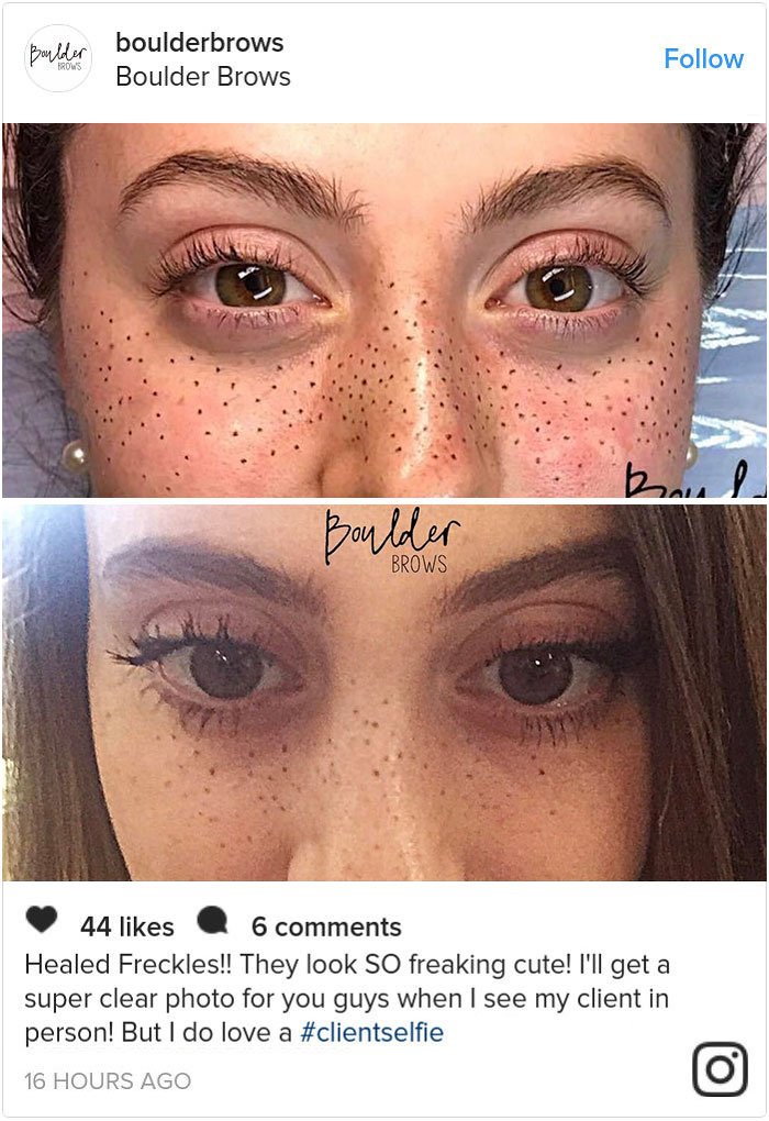 12 Potret Trend Tato Freckles. Makin Banyak Fleknya, Makin Cantik Kelihatannya. Ada-ada Saja!