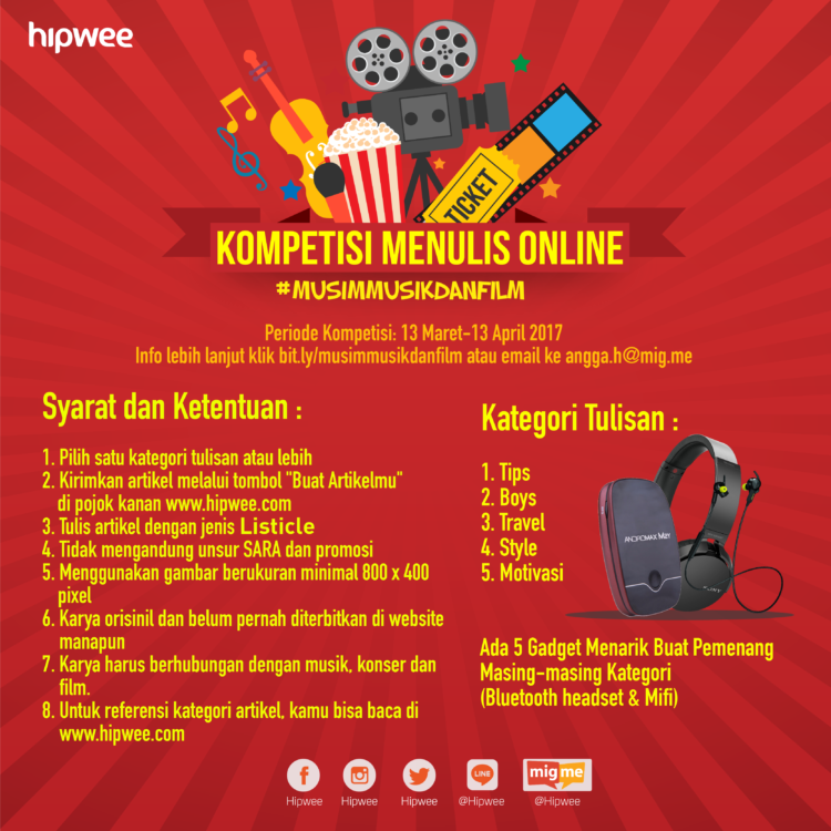 Memasuki Musim Musik dan Film, Hipwee Mengajakmu Asyik-Asyik. Yuk, Ikutan!