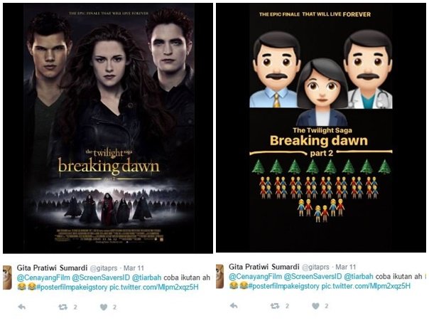 15 Poster Film yang Didesain Ulang Jadi Imut Pakai Emoji, Gemas!