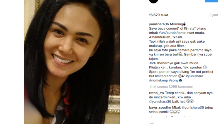 Niatnya Pengen Pamer Muka Tua, Foto Yuni Shara Ini Malah Kian Dipuji Awet Muda. Yah, Mau Gimana Lagi