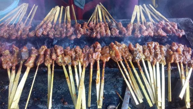 Sate waktu dibakar.. (dokumen pribadi)