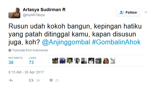 6 Bulan Lagi Ditinggal, Netizen Udah Mulai Ngegombal ke Ahok. Tagar #GombalinAhok pun Bertebaran