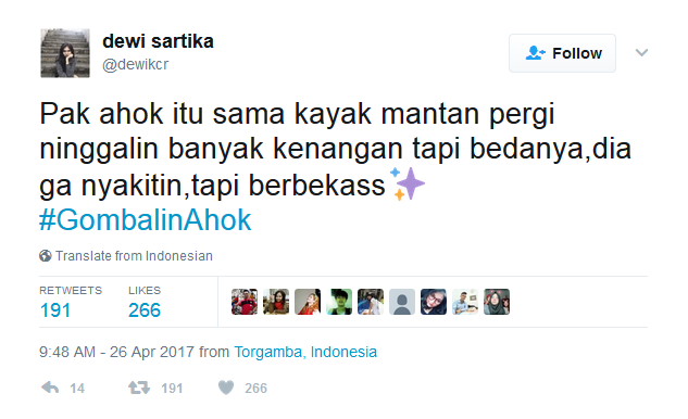 6 Bulan Lagi Ditinggal, Netizen Udah Mulai Ngegombal ke Ahok. Tagar #GombalinAhok pun Bertebaran