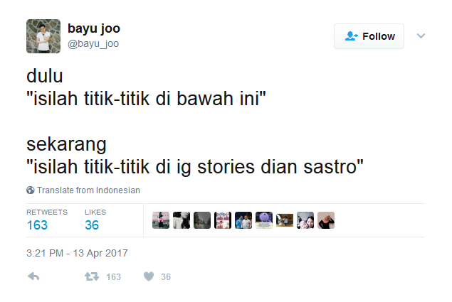 22 Reaksi Kocak Netizen ke Postingan IG Stories Dian Sastro yang Udah Kayak Titik-Titik Soal Ujian