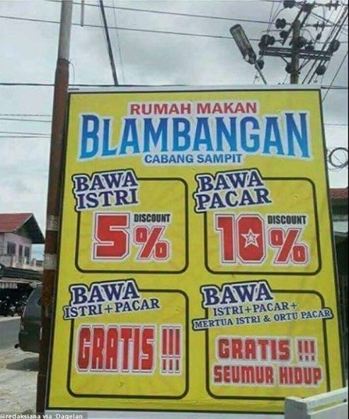 11 Spanduk Warung Makan yang Pasti Mencuri Perhatian 