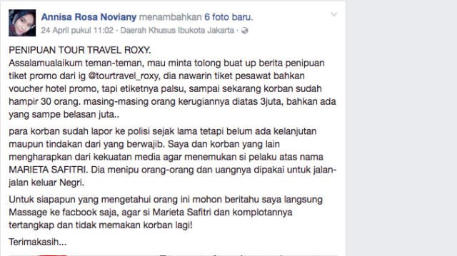 Hati-hati dengan Cewek yang Menipu Banyak Orang dengan Agen Travel Palsu Ini, Kenali Modusnya!