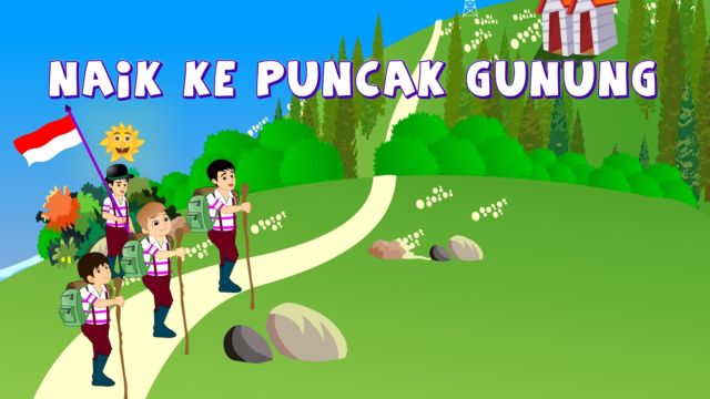 Naik Naik Ke Puncak Gunung | Lagu Anak TV | Let's Climb the Mountain So High in Bahasa Indonesia 