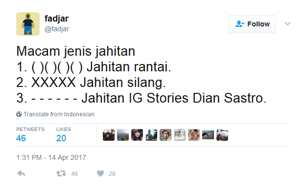 22 Reaksi Kocak Netizen ke Postingan IG Stories Dian Sastro yang Udah Kayak Titik-Titik Soal Ujian