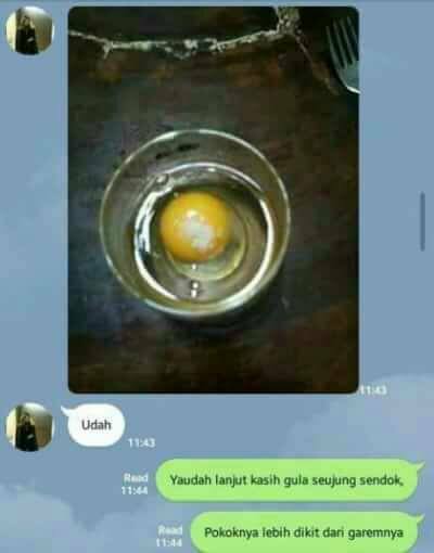 Cewek Ini Ternyata Nggak Bisa Masak, Lalu Diajari Masak Telur Sama Cowoknya, Isi Chatnya Bikin Gemas