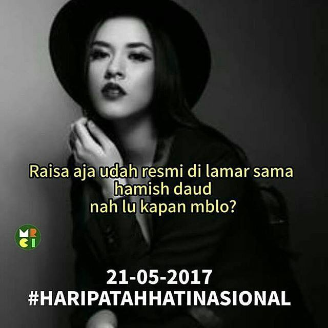 13 Meme Menyambut Hari Patah Hati Nasional: Raisa-Hamish Resmi Bertunangan!