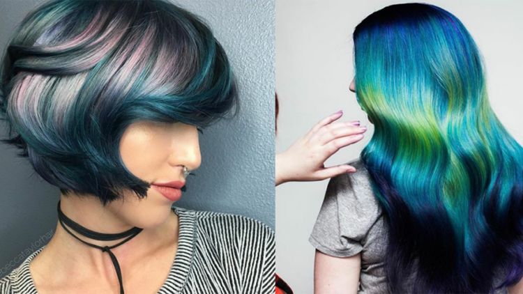 Shine Line Tren Warna Rambut Terbaru Ala Unicorn yang 