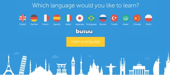 Tampilan dari busuu.com