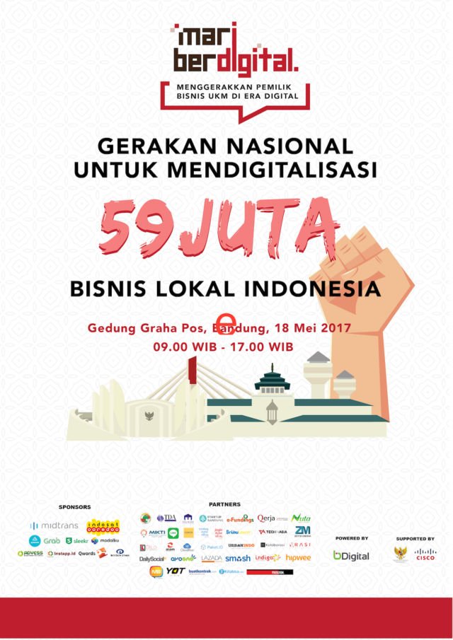 3 Alasan Kamu Harus Hadir Di Gerakan Nasional – Mari Berdigital di Bandung, 18 Mei 2017!