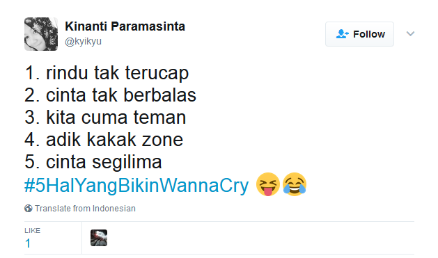 Kocak! Netizen Bikin Tagar #5HalyangBikinWannaCry, Bukan Nama Virus, Tapi Beneran ‘Wanna Cry’ :(