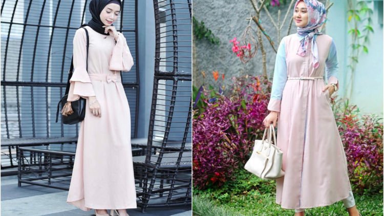 10 Maxi Dress Cantik Buat Cewek Berhijab. Adem dan Feminin Banget Dilihatnya