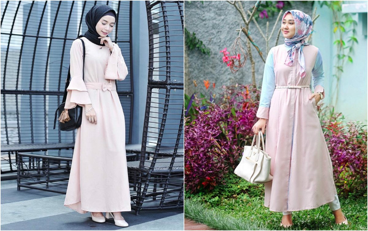 10 Maxi Dress Cantik Buat Cewek Berhijab. Adem dan Feminin Banget Dilihatnya