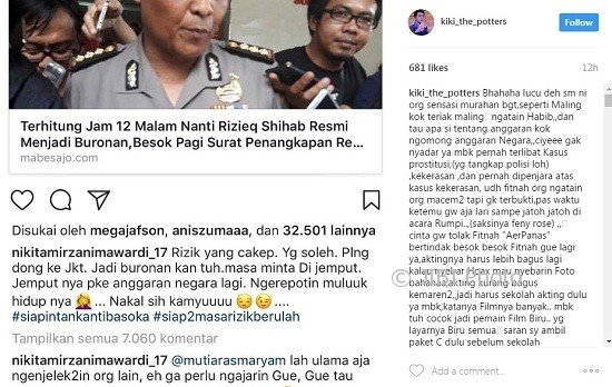 Ada yang Lucu dari Komentar Para Seleb Ini ke Kasus Pornografi Habib Rizieq-Firza, Gregetan!