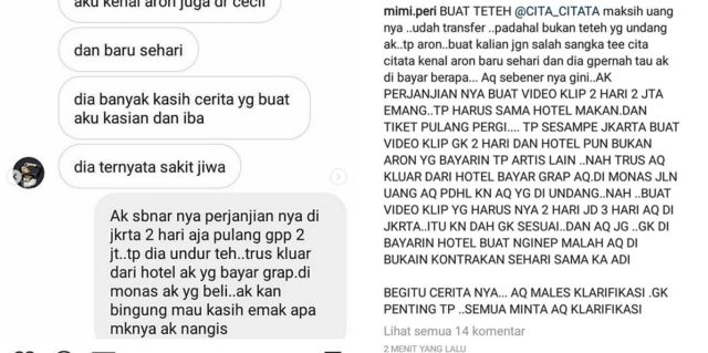 Mimi Peri Terlunta-lunta di Bandara, Wajar Netizen Bilang Aron Ashab Keterlaluan, Cuma Numpang Tenar!