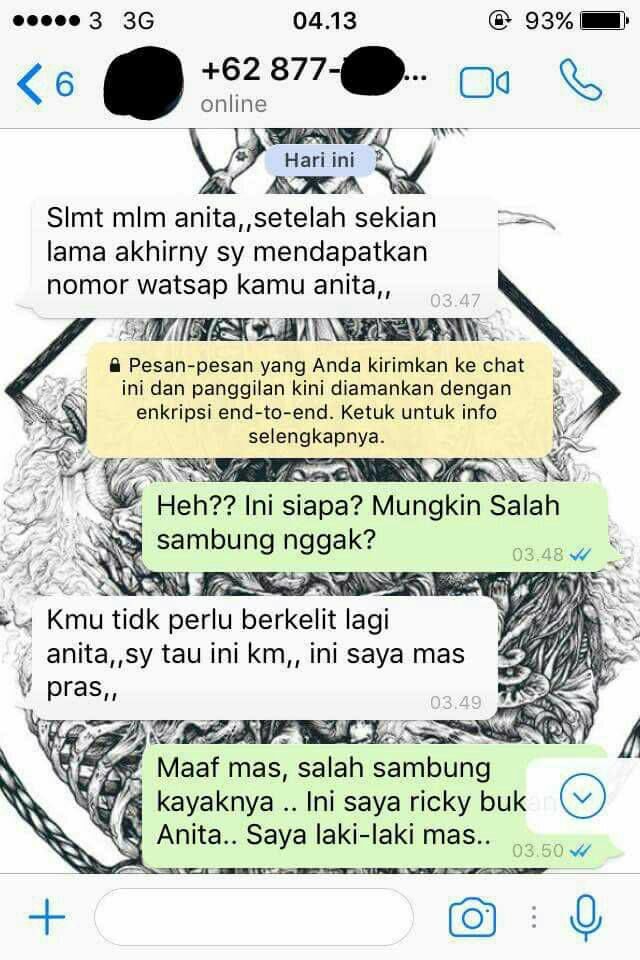 Kocak! Cowok ini Dapat Chat Salah Sambung yang Ngeyel Kalau Dirinya Adalah Anita. Cobaan Pas Sahur~