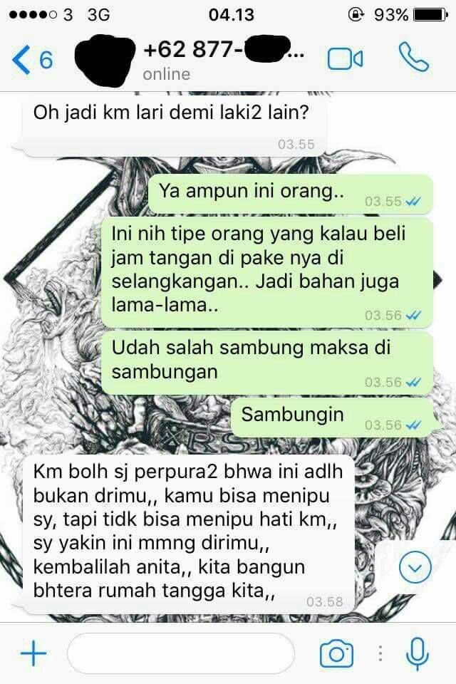 Kocak! Cowok ini Dapat Chat Salah Sambung yang Ngeyel Kalau Dirinya Adalah Anita. Cobaan Pas Sahur~