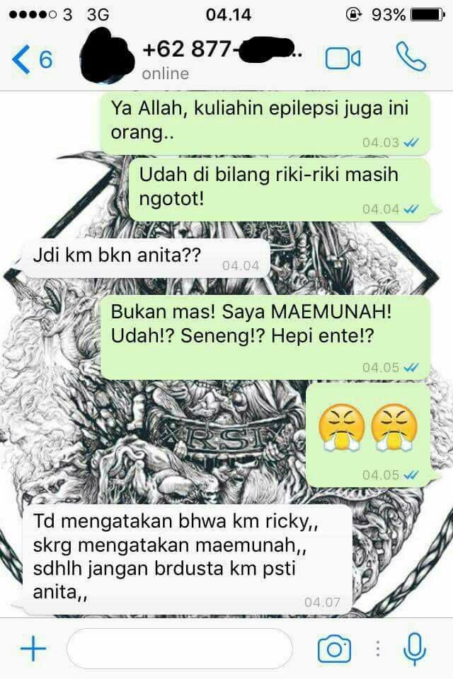 Kocak! Cowok ini Dapat Chat Salah Sambung yang Ngeyel Kalau Dirinya Adalah Anita. Cobaan Pas Sahur~