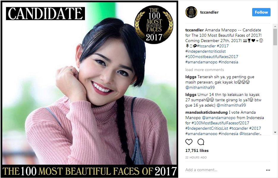 5 Artis Indonesia Masuk Nominasi 100 Wanita Tercantik Dunia. Nomer Terakhir Gimana Menurut Kalian?