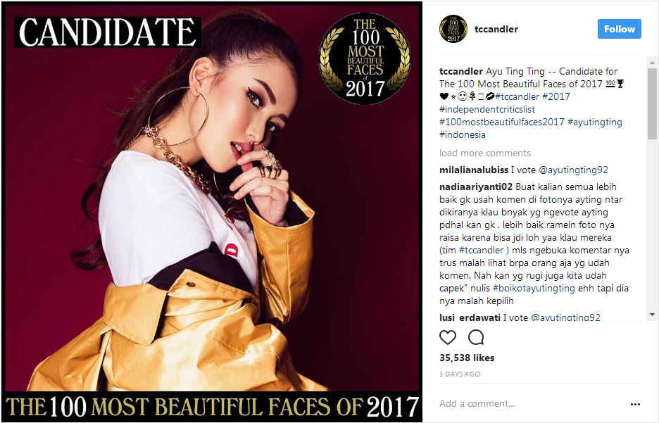 5 Artis Indonesia Masuk Nominasi 100 Wanita Tercantik Dunia. Nomer Terakhir Gimana Menurut Kalian?