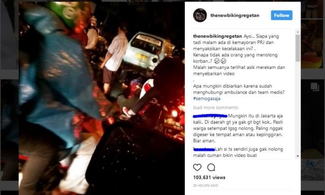 Bukannya Ditolong, Malah Direkam. Viralnya Video Kecelakaan di Kemayoran Ini Sangat Menyedihkan