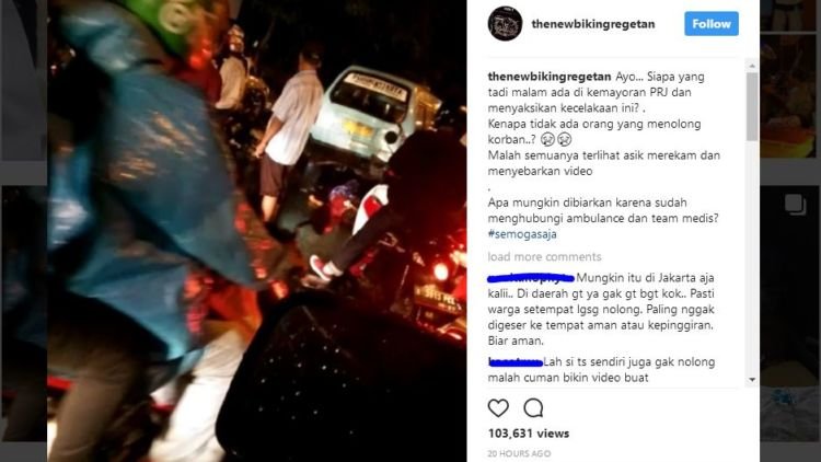 Bukannya Ditolong, Malah Direkam. Viralnya Video Kecelakaan di Kemayoran Ini Sangat Menyedihkan