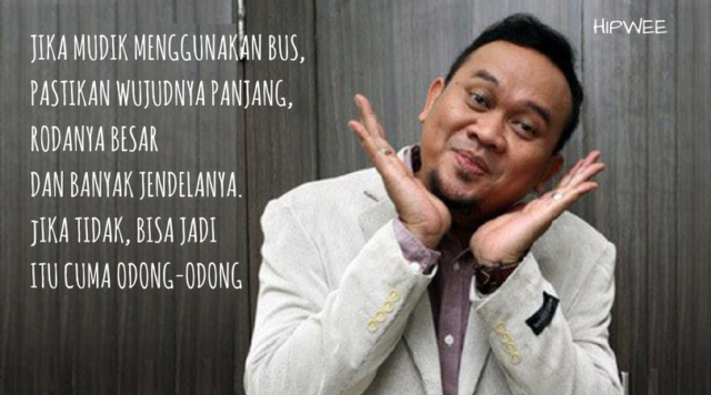 Catat, Ini 8 Tips Mudik Lebaran A la Cak Lontong. Lucu dan Bikin Senyum-senyum Sendiri!