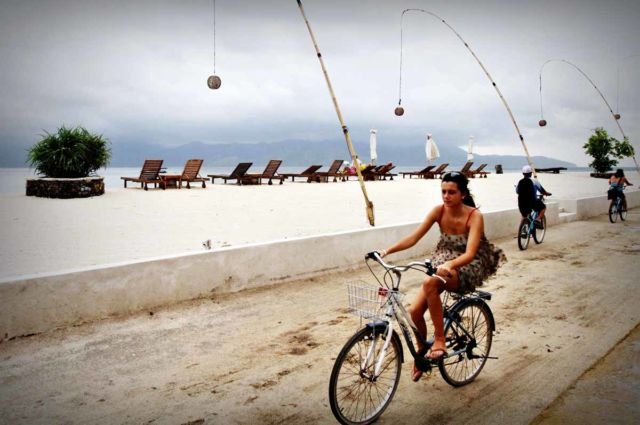 Bersepeda di Gili Trawangan