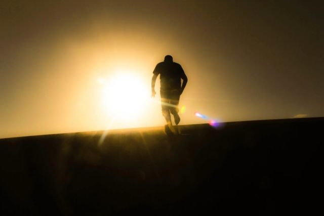 rear-view-of-silhouette-man-against-sky-during-sunset