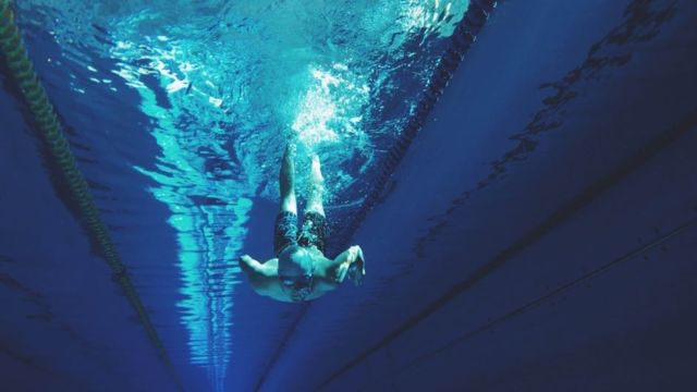 human-driving-on-swimming-pool