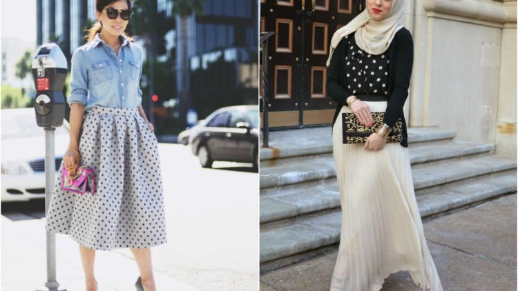 11 Inspirasi Busana Motif Polkadot Buat Cewek. Mau Bergaya Vintage Atau Kekinian Semuanya Oke