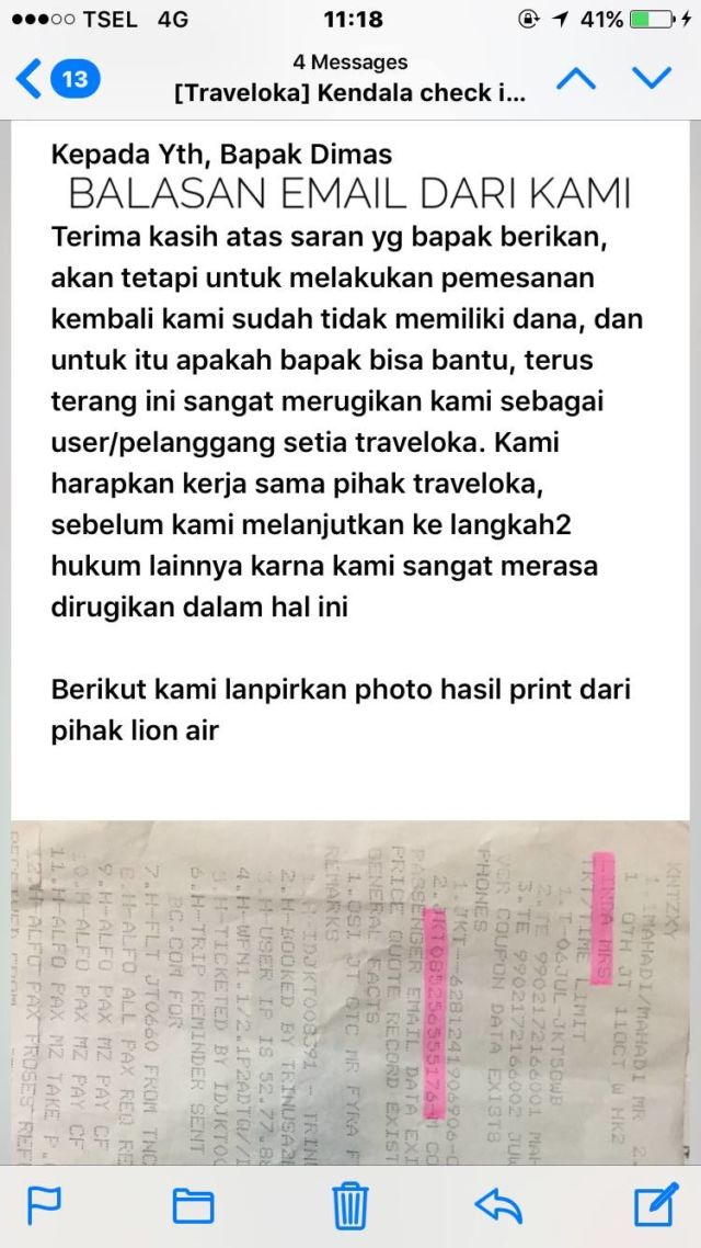 Ada yang Beli Tiket Lion Air Via Traveloka, Eh Gagal Pakai Karena Katanya Udah Di-refund, Bingung :(