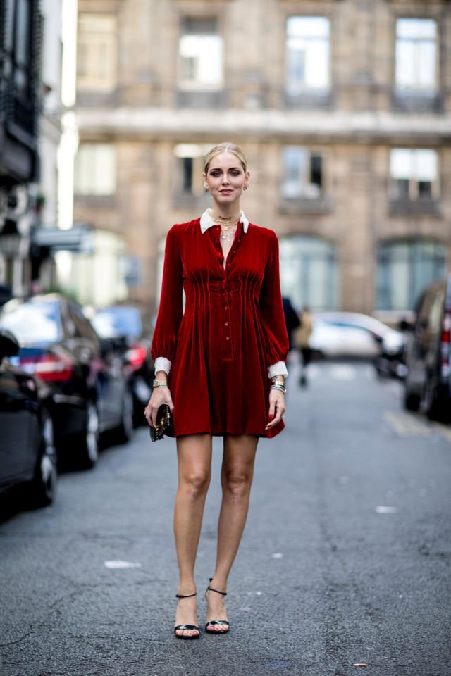 Red Velvet Mini Dress