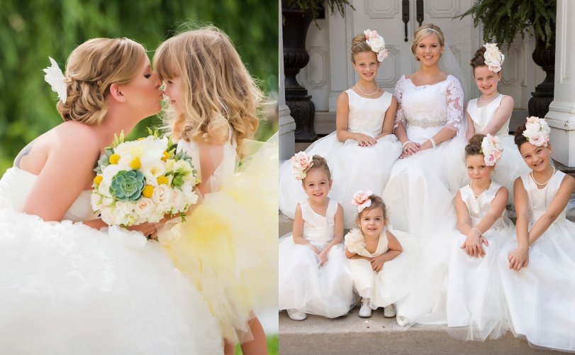 18 Inspirasi Foto Pengantin Wanita Saat Foto Bareng Flower Girl. Momen Uwuwu-nya Dapet Banget!