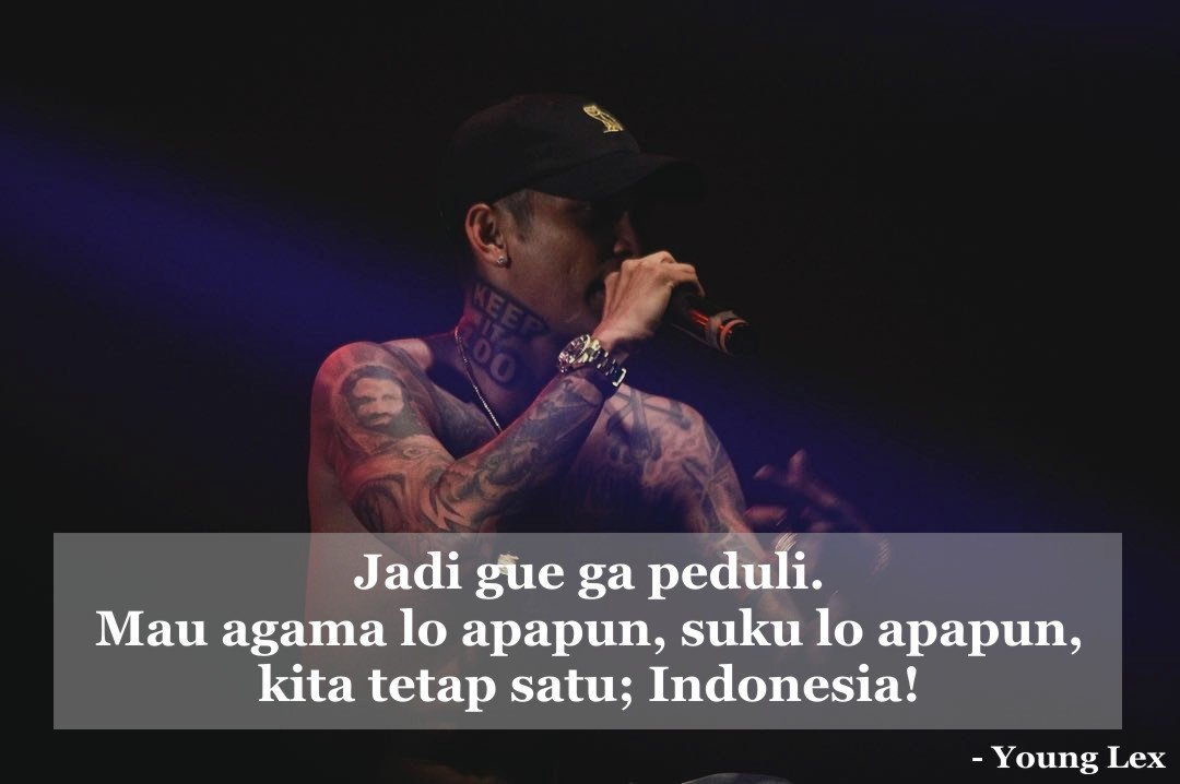 Ujaran dari Young Lex yang Bisa Jadi Inspirasi Para Cowok. Jangan Lihat Orangnya, Lihat Isinya!