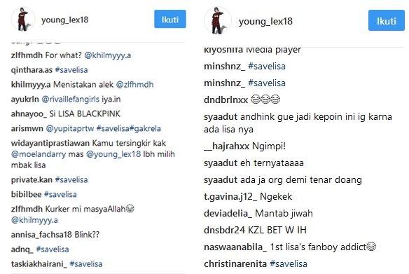 Young Lex Mengaku Fans BlackPink, Netizen Pada Nggak Terima. Muncul Pula Tagar #savelisa